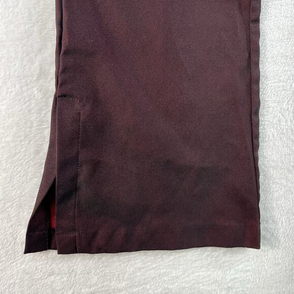 Y2K Sharkskin Pants No Boundaries Jrs 13 Maroon Iridescent Vtg Straight Grunge - Picture 3 of 15